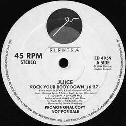 Oran 'Juice' Jones Rock Your Body Down USED VINYL 12INCH 45 RPM PROMO