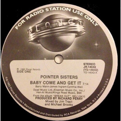 Pointer Sisters Baby Come And Get It USED VINYL 12INCH 33 S RPM PROMO