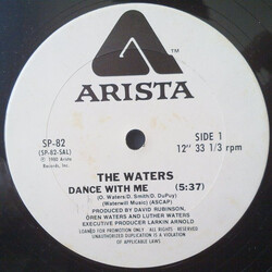The Waters Dance With Me USED VINYL 12INCH 33 S RPM PROMO