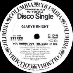 Gladys Knight You Bring Out The Best In Me VINYL 12" USED