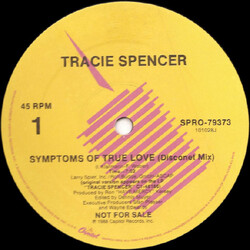 Tracie Spencer Symptoms Of True Love (Disconet Mix) USED VINYL 12INCH PROMO 45 RPM
