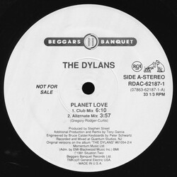 The Dylans Planet Love USED VINYL 12INCH 33 S RPM SINGLE PROMO