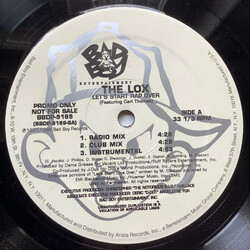 The Lox Let's Start Rap Over USED VINYL 12INCH 33 S RPM PROMO