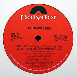 Commodores Goin' To The Bank VINYL 12" USED