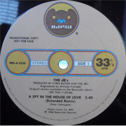The dB's A Spy In The House Of Love USED VINYL 12INCH 33 S RPM PROMO