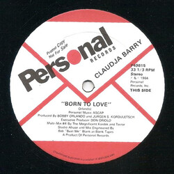 Claudja Barry Born To Love / Your Sweet Touch VINYL 12" USED
