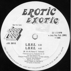Erotic Exotic L.O.V.E. VINYL 12" USED
