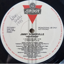 Jimmy Somerville Heartbeat VINYL 12" USED