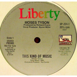 Moses Tyson, Jr. This Kind Of Music USED VINYL 12INCH PROMO