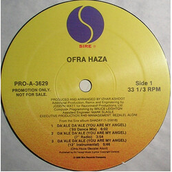 Ofra Haza Da'Ale Da'Ale (You Are My Angel) USED VINYL 12INCH PROMO
