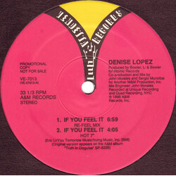 Denise Lopez If You Feel It VINYL 12" USED