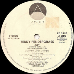 Teddy Pendergrass Joy VINYL 12" USED
