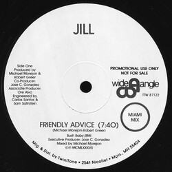 Jill Friendly Advice VINYL 12" USED