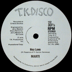 Marti Hey Love VINYL 12" USED