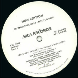 New Edition Helplessly In Love USED VINYL 12INCH 33 S RPM PROMO