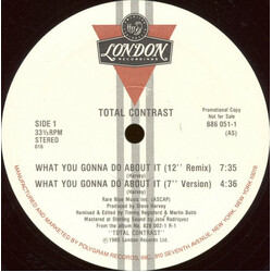 Total Contrast What You Gonna Do About It USED VINYL 12INCH 33 S RPM PROMO