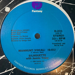 Silhouette (30) / Jeanie Tracy Manhunt USED VINYL 12INCH 33 S RPM PROMO STEREO
