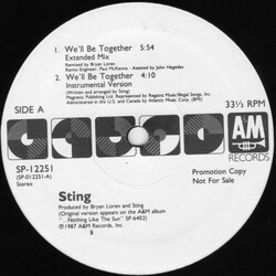 Sting We'll Be Together VINYL 12" USED