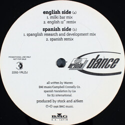 Suzann Rye Porque Me Amaste = Because You Loved Me (The Remixes) USED VINYL 12INCH 33 S RPM PROMO