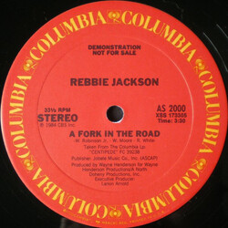 Rebbie Jackson A Fork In The Road USED VINYL 12INCH 33 S RPM PROMO