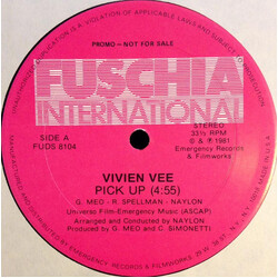 Vivien Vee Pick Up USED VINYL 12INCH 33 S RPM PROMO