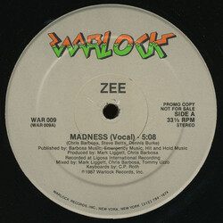 Zee (4) Madness USED VINYL 12INCH 45 RPM PROMO