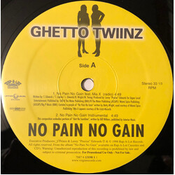 Ghetto Twiinz No Pain No Gain / Soldier Song USED VINYL 12INCH PROMO