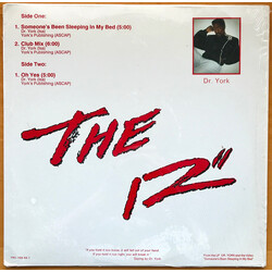Dr. York Someone's Been Sleeping In My Bed USED VINYL 12INCH 33 S RPM