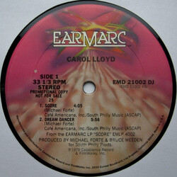 Carol Lloyd Score / Dream Dancer USED VINYL 12INCH 33 S RPM SINGLE SIDED PROMO