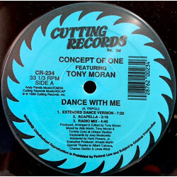 Concept Of One / Tony Moran Dance With Me USED VINYL 12INCH SINGLE 33 S RPM