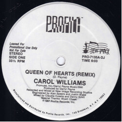 Carol Williams Queen Of Hearts USED VINYL 12"