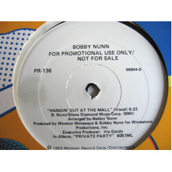 Bobby Nunn Hangin' Out At The Mall USED VINYL 12INCH SINGLE PROMO