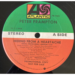 Peter Frampton Hiding From A Heartache USED VINYL 12INCH SINGLE 33 S RPM PROMO