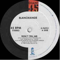 Blancmange Don't Tell Me USED VINYL 12INCH 45 RPM SINGLE STEREO