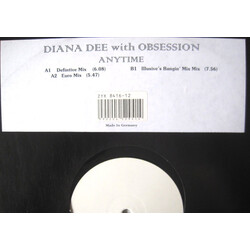 Diana Dee / Obsession Anytime USED VINYL 12INCH WHITE LABEL 45 RPM