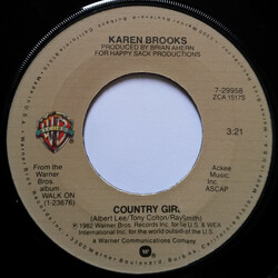 Karen Brooks Country Girl / New Way Out USED VINYL 7INCH 45 RPM