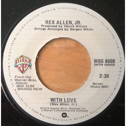 Rex Allen Jr. With Love USED VINYL 7INCH 45 RPM