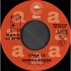Johnny Rivers Linda Lu USED VINYL 7INCH 45 RPM PROMO STEREO MONO