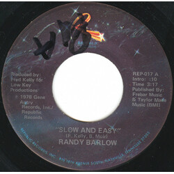 Randy Barlow Slow And Easy USED VINYL 7INCH 45 RPM SINGLE
