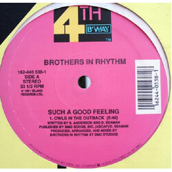 Brothers In Rhythm Such A Good Feeling USED VINYL 12INCH 33 S RPM STEREO