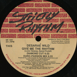 Desaraé Wild Give Me The Rhythm VINYL 12" USED