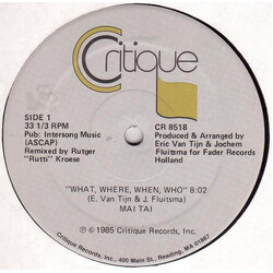 Mai Tai What, Where, When, Who USED VINYL 12INCH 33 S RPM