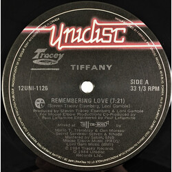 Tiffany (6) Remembering Love USED VINYL 12INCH 33 S RPM
