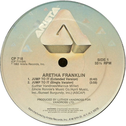 Aretha Franklin Jump To It USED VINYL 12INCH 33 S RPM