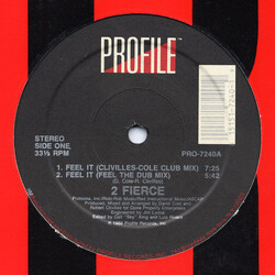 2 Fierce (2) Feel It USED VINYL 12INCH 33 S RPM