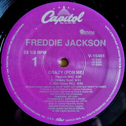 Freddie Jackson Crazy (For Me) USED VINYL 12INCH 33 S RPM