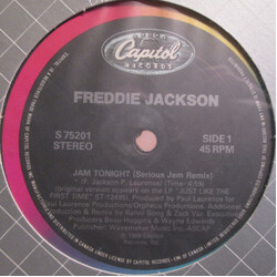Freddie Jackson Jam Tonight USED VINYL 12INCH 45 RPM