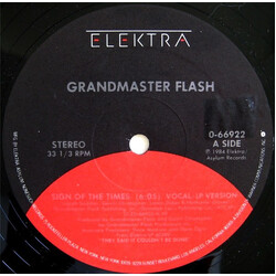 Grandmaster Flash Sign Of The Times USED VINYL 12INCH 33 S RPM
