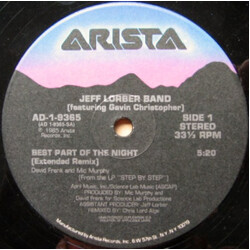 The Jeff Lorber Band Best Part Of The Night VINYL 12" USED