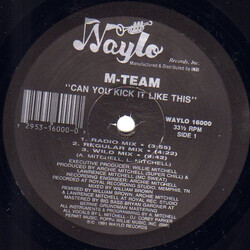 M-Team (2) Can You Kick It Like This / Black By Popular Demand VINYL 12" USED